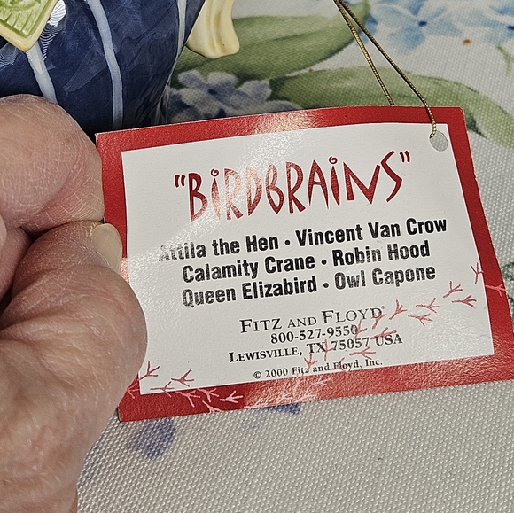 Vintage Fitz And Floyd Birdbrains Owl Capone Teapot cir 2000 - Picture 10 of 12